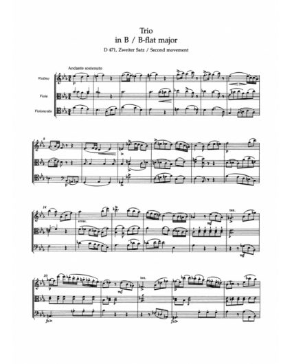 Streichtrios B-Dur 471 und B-Dur 581