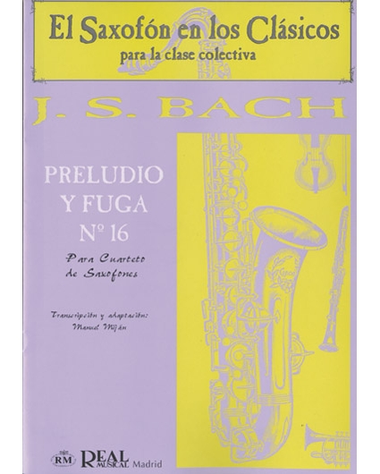 preludio y fuga bach 16 saxofones