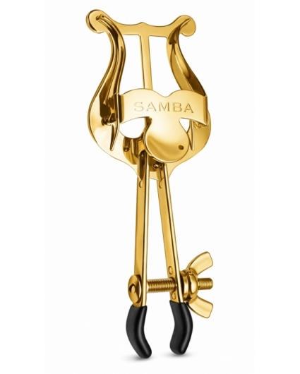 Atril Marcha Trompeta Pinza Samba 9113SM Dorado
