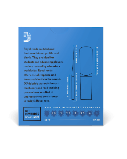 Cañas Clarinete Alto D'addario Royal
