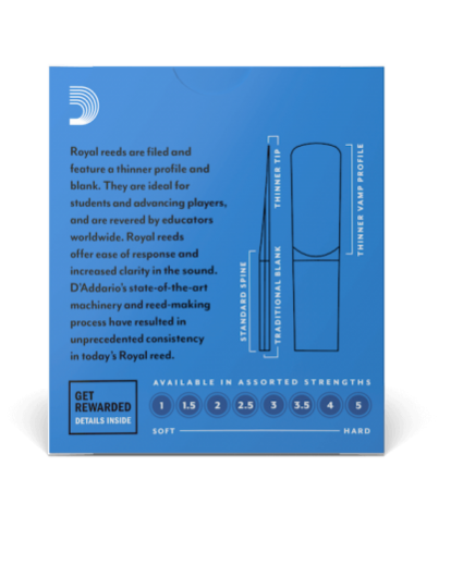 Cañas Saxofon Alto D'addario Royal 5