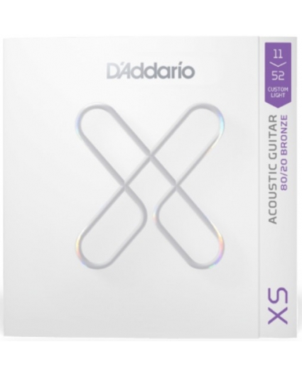 Cuerdas Guitarra Acustica D'addario XS 80/20 Bronce