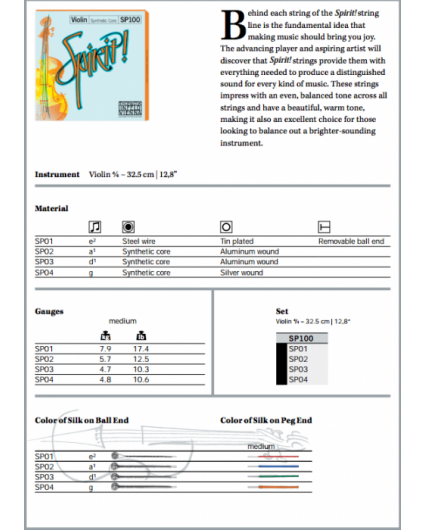 Cuerda Violin Thomastik Spirit! SP03
