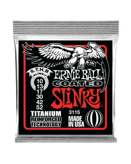 Cuerdas Ernie Ball Slinky Coated Titanium STHB