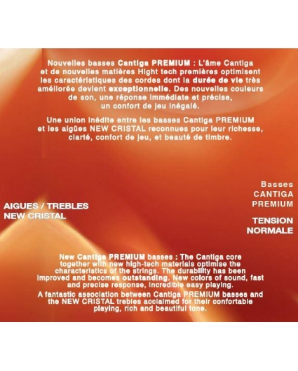 Cuerdas Savarez 510CRP New Cristal Cantiga Premium Roja