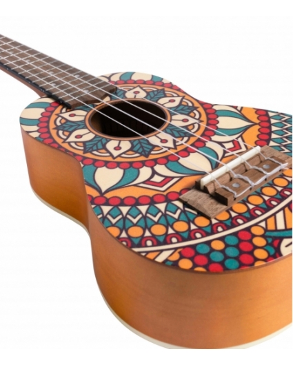 Ukelele Soprano Bamboo B1E-CM Circus Mandala