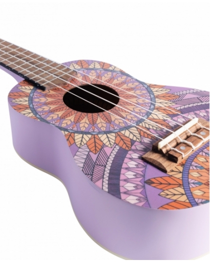 Ukelele Soprano Bamboo Purple Forest B1E-PF