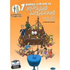 7 Bandas Sonoras de Dibujos Animados CD Clarinetes y Trompetas