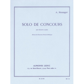 Solo de Concours Pour Clarinette et Piano
