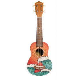 Ukelele Soprano Bamboo B1E-OW Orange Wav